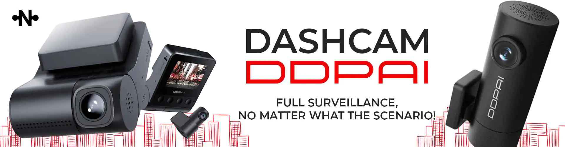 Dashcam DDPAI full surveillance, no matter what the scenario!
