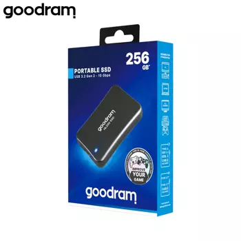 External Hard Drive Goodram HL200 SSD 256GB (with Cables USB to Type-C & Type-C to Type-C) SSDPR-HL200-256