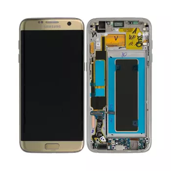Original Refurb Display Touchscreen with Frame Samsung Galaxy S7 Edge G935 Gold