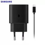 Charger Type-C Samsung EP-TA800XBEGWW PD 25W Wall Fast with Cable Type-C to Type-C Black