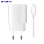 Charger Type-C Samsung EP-TA800XWEGWW PD 25W Fast Wall with Cable Type-C to Type-C White