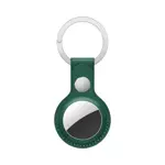 Leather AirTag Key Ring (7) Green