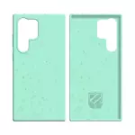 Biodegradable Bamboo Case PROTECT for Samsung Galaxy S22 Ultra S908 (#4) Mint Green