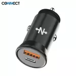 Car Charger CONNECT MC-CV30W01 33W (Type-C PD + USB QC3.0) Black