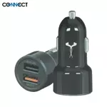 Car Charger CONNECT QC 3.0 / 2.4A Black