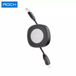 Multi Data Cable Rock RCB0792 Retractable 3 in 1 (USB to Type-C + MicroUSB + Lightning) Black