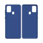 Silicone Case Compatible for Samsung Galaxy A21S A217 (#16) Navy Blue