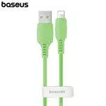 USB to Lightning Data Cable Baseus CALDC-06 Colourful 2.4A (1.2m) Green